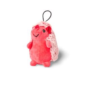 Multipet Mini Hedgehog Red Plush Dog Toy - One Size