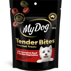 My Dog Tender Bites Beef and Vegetable Dog Treats - 100g