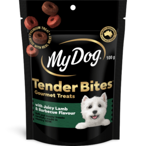 My Dog Tender Bites Lamb and Barbecue Dog Treats - 100g