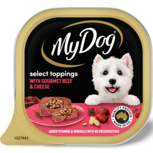 My Dog Gourmet Beef with Cheese Adult Wet Dog Food Trays - 12 x 100g