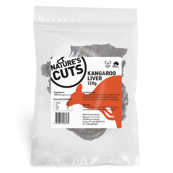 Natures Cuts Kangaroo Liver Dog Treats