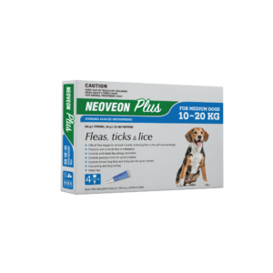 Neoveon Plus Flea & Tick Spot-On For Medium Dogs - 4 Pack