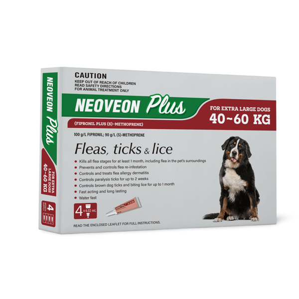 Neoveon Plus Flea & Tick For Extra Large Dogs – 4 Pack