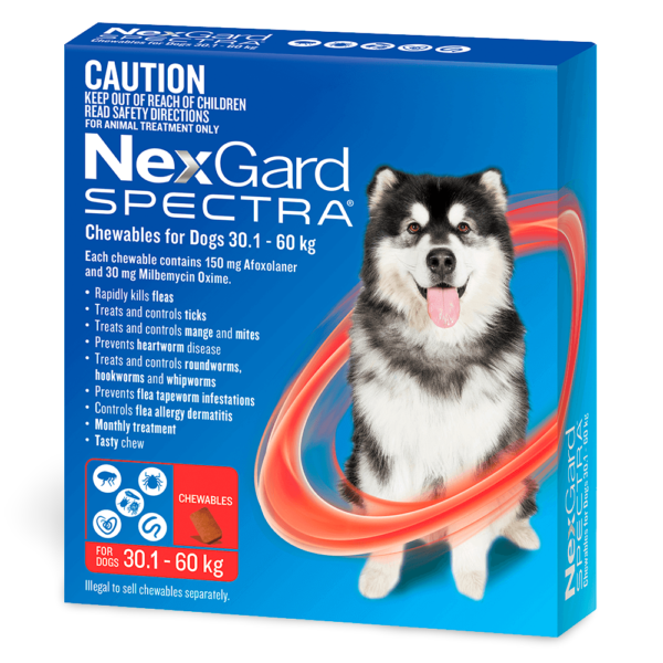 Nexgard Spectra Chews for Very Large Dogs 30.1-60kg