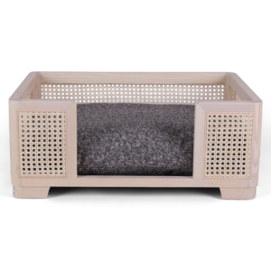 Nujiao Rectangle Oak Wood Pet Bed Natural - One Size