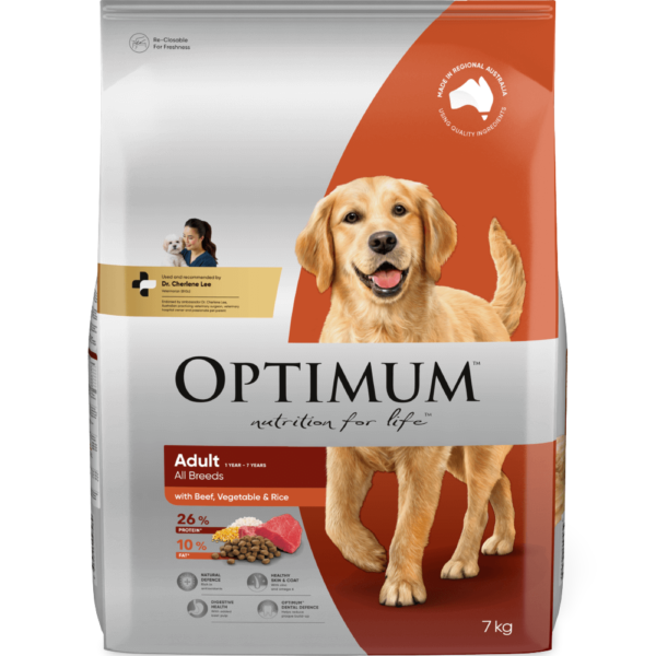 Optimum Beef Vegetables & Rice Adult Dry Dog Food