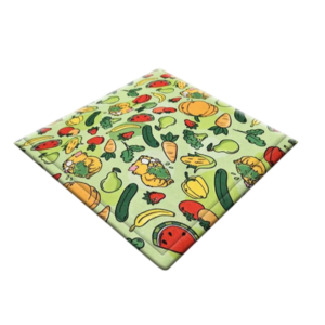 Ozzy Cages Kitchenette Fleece Cage Liner Veggie Patch for Guinea Pigs - One Size