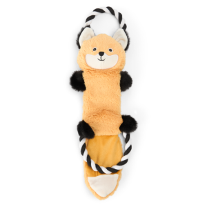 Paws For Life Plush Fox With Rope Dog Toy - One Size