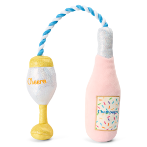 Paws For Life Birthday Party Champagne Bottle With Rope - One Size