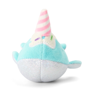 Paws For Life Birthday Party Whale With Feathers and Catnip Cat Toy - One Size