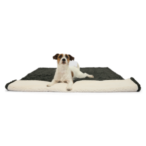 Paws For Life Brushed Fleece Waterproof Pet Blanket Charcoal - 80 x 120cm