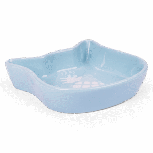 Paws For Life Cat Shaped Pineapple Ceramic Bowl in Blue - One Size