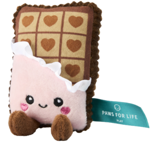 Paws For Life Chocolate Plush Dog Toy - each
