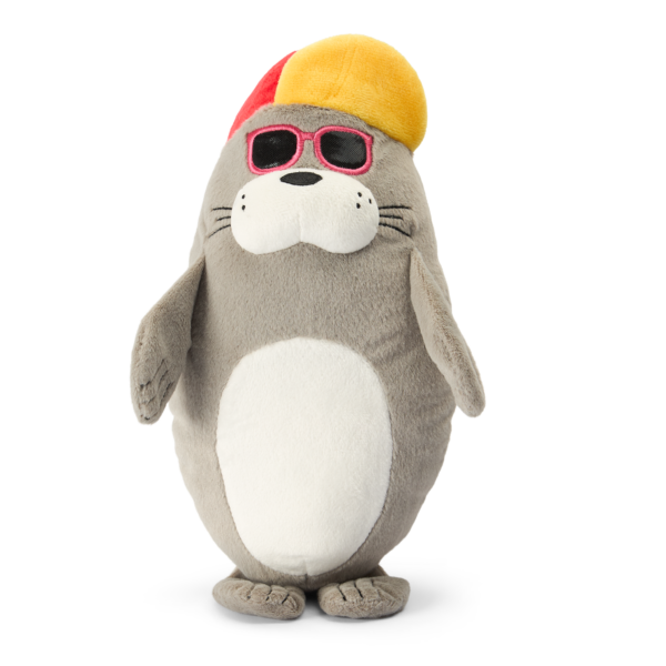Paws For Life Floating Summer Seal With Silly Squeaker Dog Toy – One Size