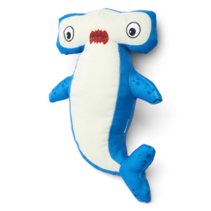Paws For Life Floating Hammerhead Shark With Bottle Dog Toy - One Size