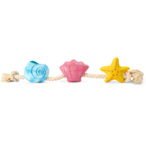Paws For Life Floating Summer Beach Sea Shells Starfish Rope Dog Toy - One Size