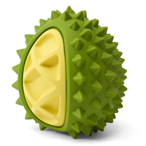 Paws For Life Holey Veggie Treat Dispensing Rubber Durian Dog Toy - One Size