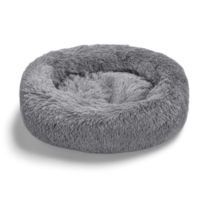 Paws For Life Plush Calming Bed Grey - Small