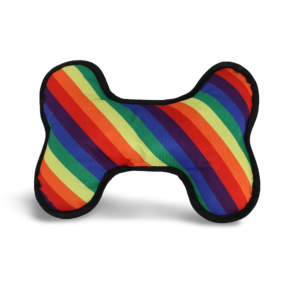 Paws For Life Rainbow Durable Plush Dog Toy - One Size