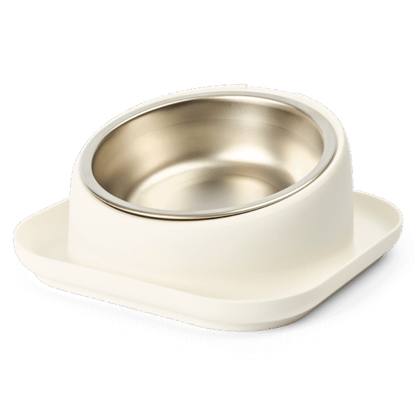 Paws For Life Stainless Steel Pet Bowl White – 350mL