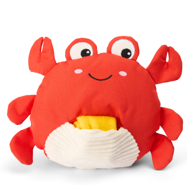 Paws For Life Summer Crab Snuffle Roll Up Dog Foraging Toy – One Size