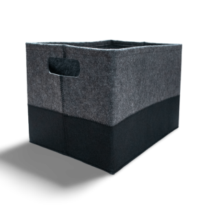 Paws For Life Dog Toy Box Basket in Grey - One Size