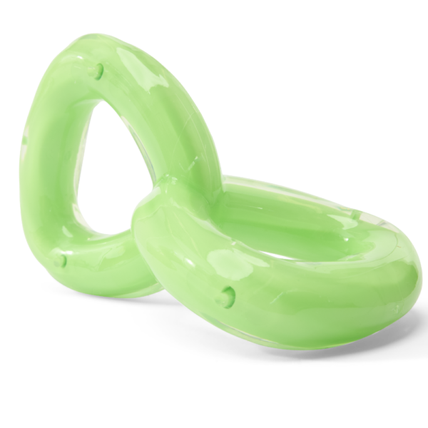Paws For Life Tuff Chew Nylon Rubber 8 Shaped Green Chew Dog Toy – One Size