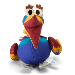 Paws For Life Canvas Toucan With Bungee Neck Dog Tug Toy - One Size