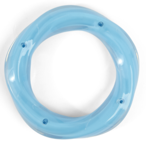 Paws For Life Tuff Chew Nylon Rubber Blue Ring Chew Dog Toy - One Size