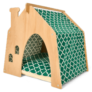 Paws For Life Wooden Indoor Pet House Green - One Size