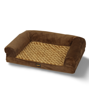 Pawz Plush Dog Sofa Bed Brown - Medium