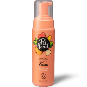 Pet Head Quick Fix Peach Dry Clean Foam For Dogs - 200ml