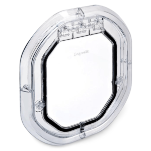 Pet Tek Glass Fitting Dual Glaze Dog Door Clear - each