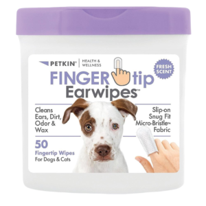 Petkin Fingertip Ear Wipes For Dogs - 50 pack