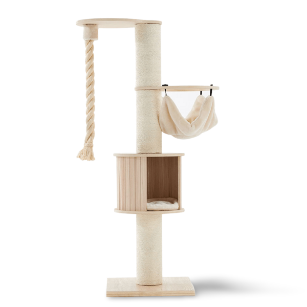 Petsbelle Solace Solid Wood Cat Tree – 150cm