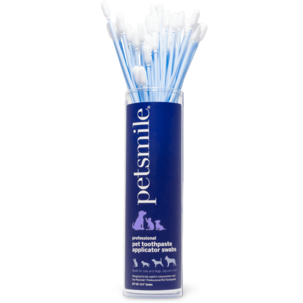 Petsmile Professional Toothpaste Applicator Swabs for Pets – 50 Pack