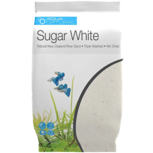 Pisces Natural Products Aqua Natural Sugar White Quartz Aquarium Sand - 4.53kg