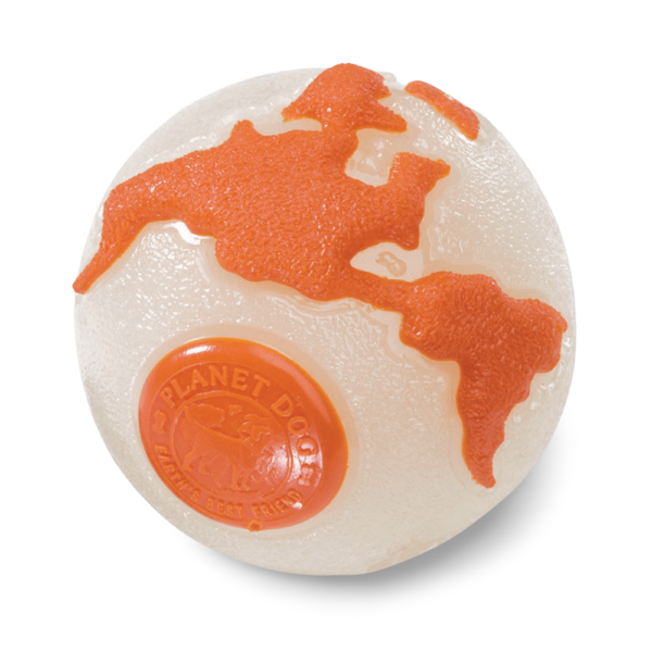 Planet Dog Orbee Ball Orange Glow
