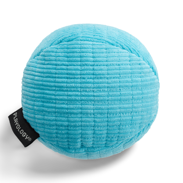 Playology Plush Ball Squeaky Dog Toy Peanut Butter Scented Dog Toy