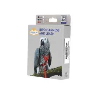 Prestige Pet Bird Harness And Leash In Red - medium