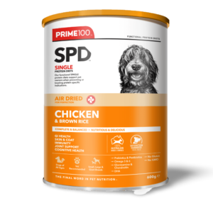 Prime100 SPD Air Dried Chicken and Brown Rice All Lifestages Dry Dog Food - 600g