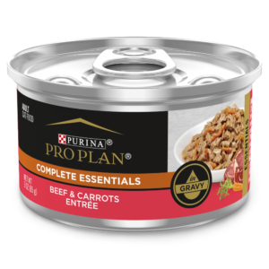 Pro Plan Beef & Carrots Entree Adult Wet Cat Food Cans - 24 x 85g