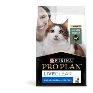 Pro Plan Live Clear Indoor Hairball Control Adult Dry Cat Food - 3kg