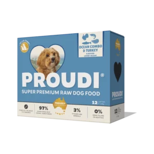 Proudi Premium Raw Ocean Combo and Turkey Frozen All Lifestages Dog Food
