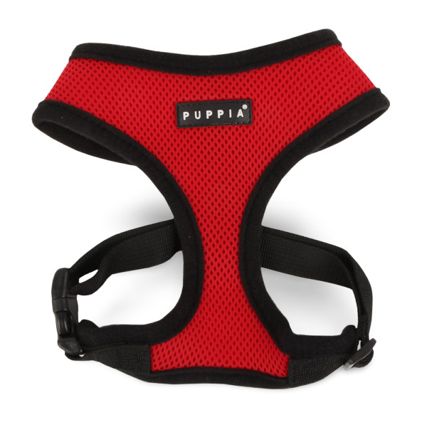 Puppia Soft Dog Harness in Red