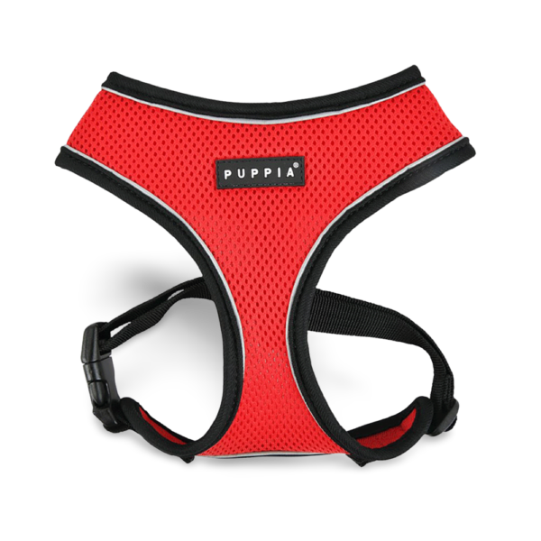 Puppia Soft Dog Harness in Pro Red