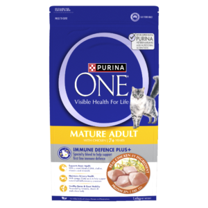 Purina One Mature 7 Plus Chicken Adult Dry Cat Food - 1.4kg