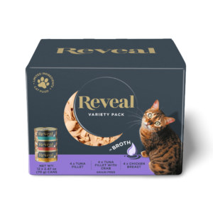 Reveal in Broth Variety Pack Adult Cat Wet Food Can - 12 x 70g