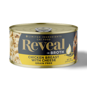 Reveal Chicken Breast with Cheese in Broth Adult Wet Cat Food Can - 70g