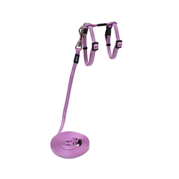 Rogz Alleycat Control Cat Harness and Lead Lilac – Small